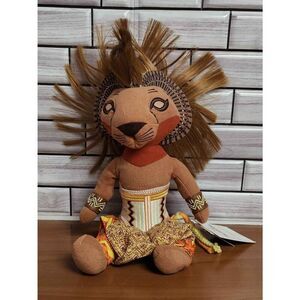 Walt Disney Lion King Simba with Mohawk Native plush doll toy #A63